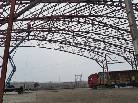 HALĂ MOLDOVA FARMING - cadru metalic interior baza depozitare