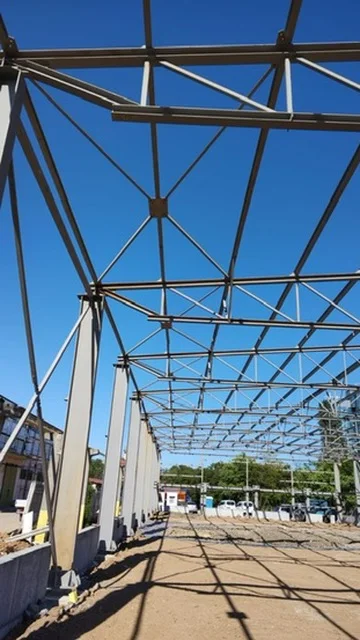 HALĂ PORT CONSTANȚA - interior structura metalica
