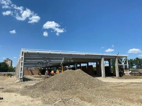LIDL BACĂU - vedere frontala santier